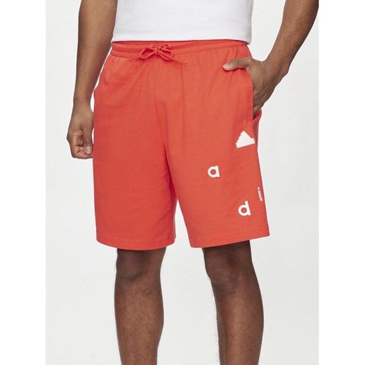 adidas Szorty sportowe Embroidered Ice Hockey IS2004 Czerwony Regular Fit ze sklepu MODIVO w kategorii Spodenki męskie - zdjęcie 183652533