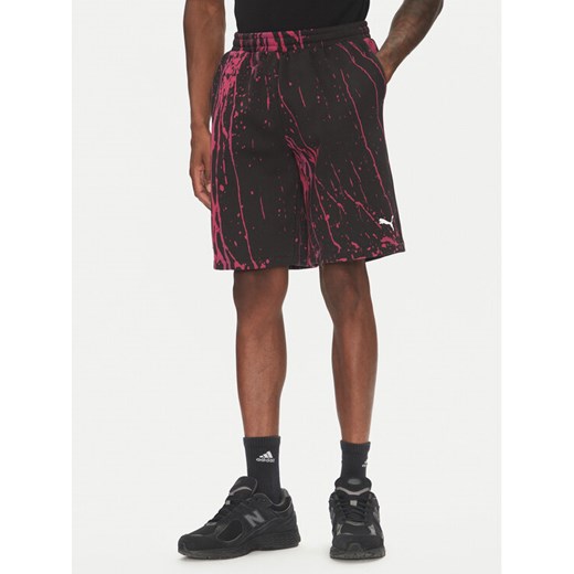 Puma Szorty sportowe F1 Color Splash 630171 Czarny Relaxed Fit ze sklepu MODIVO w kategorii Spodenki męskie - zdjęcie 183652534