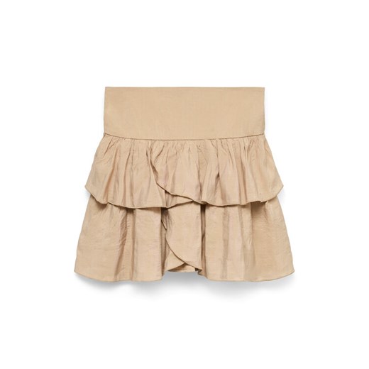 Vero Moda Spódnica mini Clara 10336425 Beżowy Regular Fit ze sklepu MODIVO w kategorii Spódnice - zdjęcie 183652540