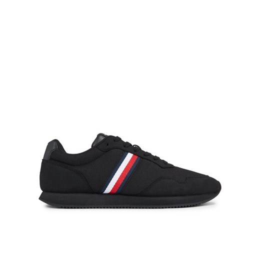 Tommy Hilfiger Sneakersy Lo Runner Mix FM0FM04958 Czarny ze sklepu MODIVO w kategorii Buty sportowe męskie - zdjęcie 183652583