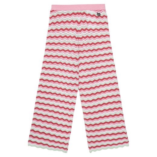 Guess Spodnie materiałowe J5GB10 Z3MR1 Różowy Modern Relaxed Fit ze sklepu MODIVO w kategorii Spodnie dziewczęce - zdjęcie 183652654