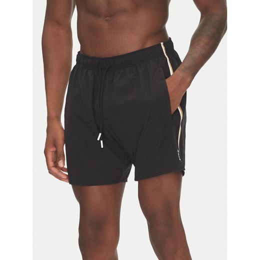Boss Szorty kąpielowe Iconic 50491594 Czarny Regular Fit ze sklepu MODIVO w kategorii Kąpielówki - zdjęcie 183652854