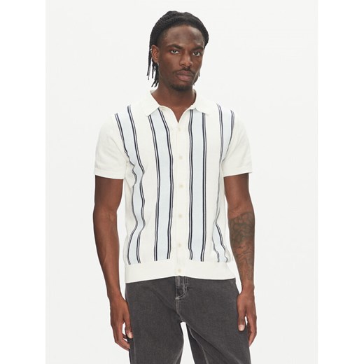 Lindbergh Kardigan 30-804062 Biały Relaxed Fit ze sklepu MODIVO w kategorii Swetry męskie - zdjęcie 183652880