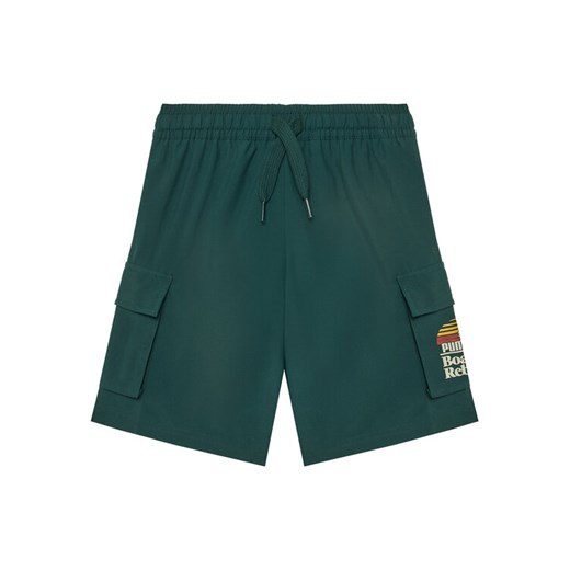 Puma Szorty sportowe MID90S Cargo 685154 Zielony Regular Fit ze sklepu MODIVO w kategorii Spodenki chłopięce - zdjęcie 183652984