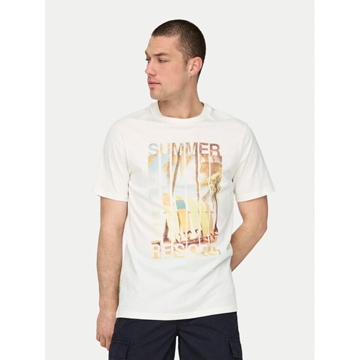 Only & Sons T-Shirt Magdy 22029454 Biały Regular Fit ze sklepu MODIVO w kategorii T-shirty męskie - zdjęcie 183653052