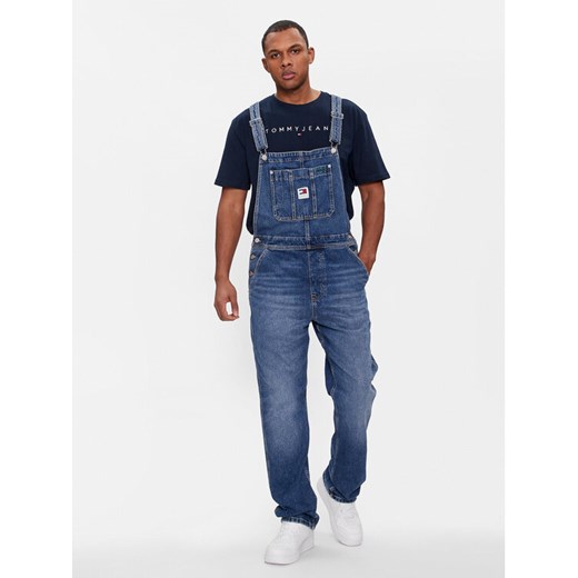 Tommy Jeans Ogrodniczki Ethan DM0DM18204 Granatowy Regular Fit ze sklepu MODIVO w kategorii Jeansy męskie - zdjęcie 183653131