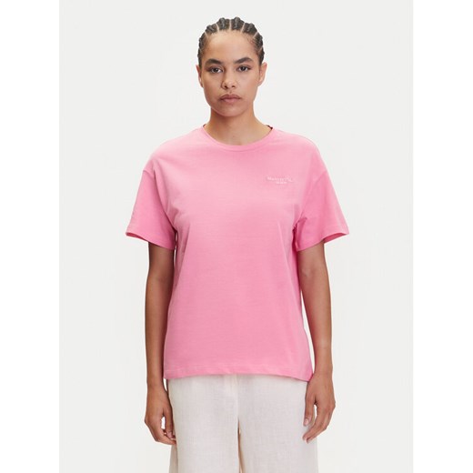 Marc O'Polo Denim T-Shirt 500 0006 825 Różowy Relaxed Fit ze sklepu MODIVO w kategorii Bluzki damskie - zdjęcie 183653182