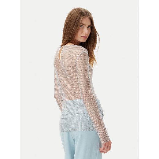 Marella Bluzka Rino 2513941011 Biały Slim Fit ze sklepu MODIVO w kategorii Bluzki damskie - zdjęcie 183653190
