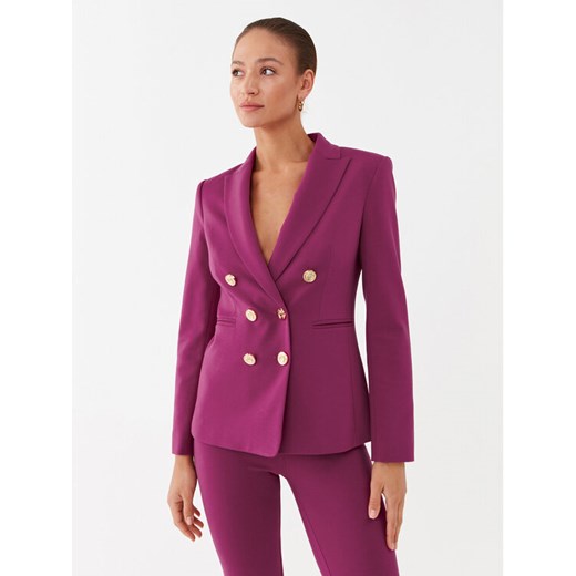 Pinko Marynarka 100256 A15O Fioletowy Regular Fit ze sklepu MODIVO w kategorii Marynarki damskie - zdjęcie 183653203