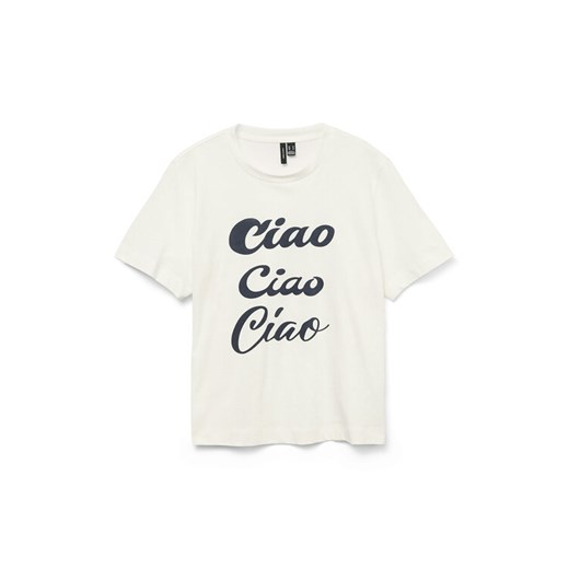 Vero Moda T-Shirt Sonna 10327143 Biały Regular Fit ze sklepu MODIVO w kategorii Bluzki damskie - zdjęcie 183653222