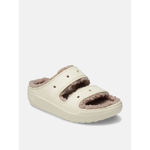 Crocs Klapki &quot;Classic Cozzzy&quot; w kolorze kremowym ze sklepu Limango Polska w kategorii Klapki damskie - zdjęcie 183657723