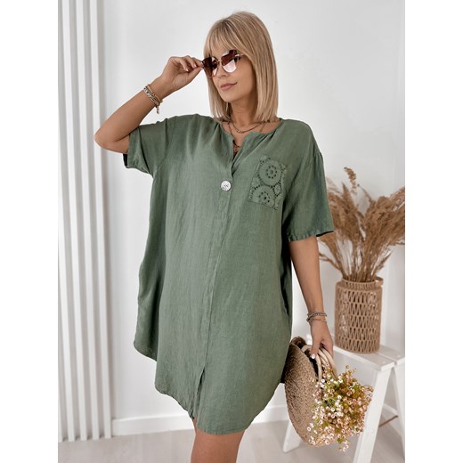 sukienka lunare khaki one size ze sklepu UBRA w kategorii Sukienki - zdjęcie 183658140