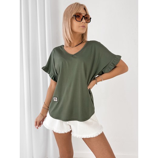 bluzka verani khaki one size ze sklepu UBRA w kategorii Bluzki damskie - zdjęcie 183658431