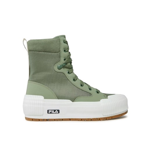 Trampki Fila Cityblock High Platform Wmn FFW0375.60045 Zielony ze sklepu eobuwie.pl w kategorii Trampki damskie - zdjęcie 183658863