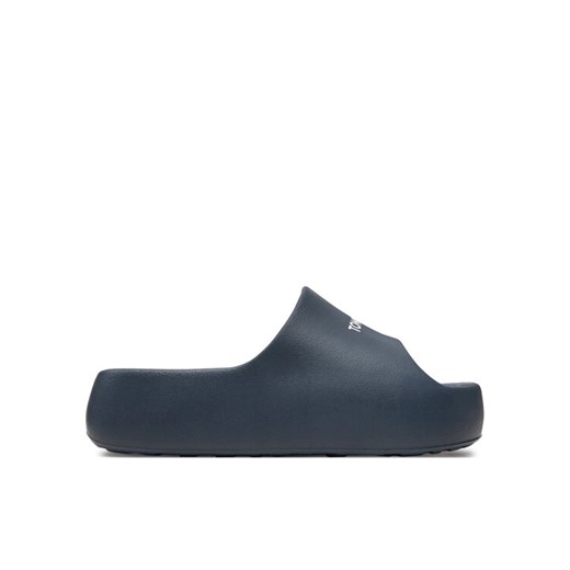 Klapki Tommy Jeans Tjw Chunky Flatform Slide EN0EN02454 Granatowy Tommy Jeans 35 eobuwie.pl