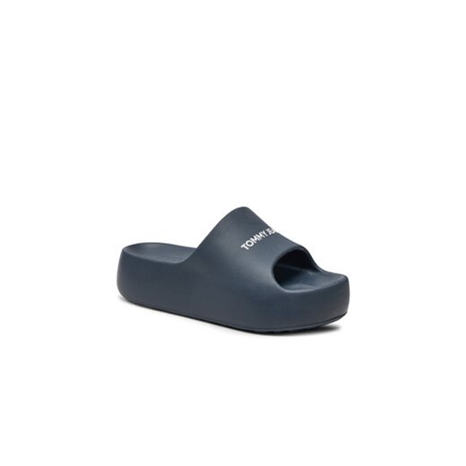 Klapki Tommy Jeans Tjw Chunky Flatform Slide EN0EN02454 Granatowy Tommy Jeans 37 eobuwie.pl