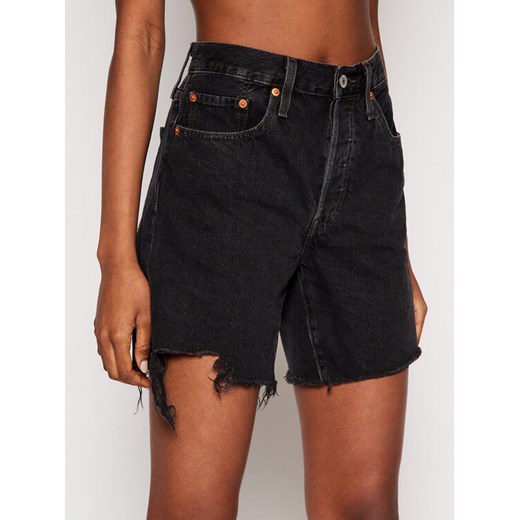 Levi's® Szorty jeansowe 501™ 85833-0016 Czarny Regular Fit ze sklepu MODIVO w kategorii Szorty - zdjęcie 183660071