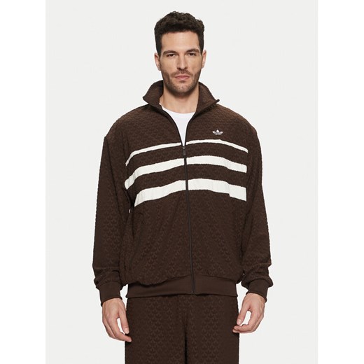 adidas Bluza Monogram JP4419 Brązowy Loose Fit M MODIVO