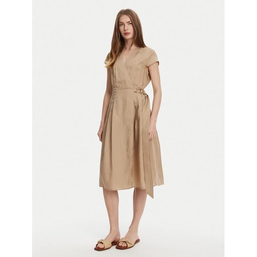 TWINSET Sukienka letnia 251TT2072 Beżowy Loose Fit ze sklepu MODIVO w kategorii Sukienki - zdjęcie 183660140