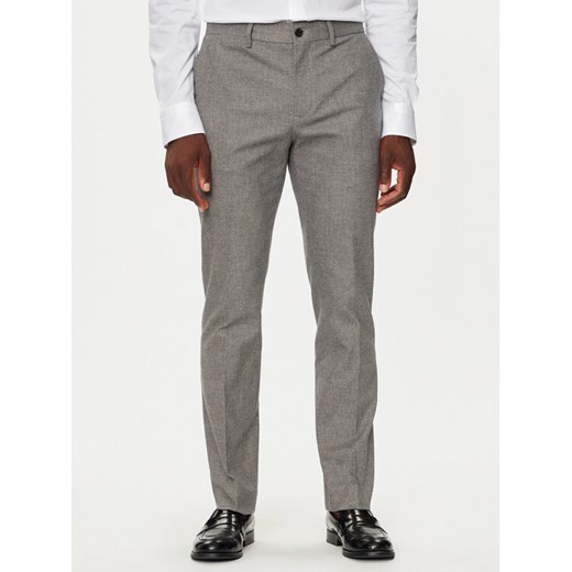 Tommy Hilfiger Spodnie materiałowe MW0MW36735 Szary Straight Fit ze sklepu MODIVO w kategorii Spodnie męskie - zdjęcie 183660210