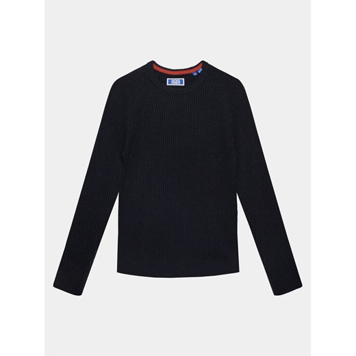 Jack&Jones Junior Sweter 12236760 Granatowy Regular Fit ze sklepu MODIVO w kategorii Swetry chłopięce - zdjęcie 183660222