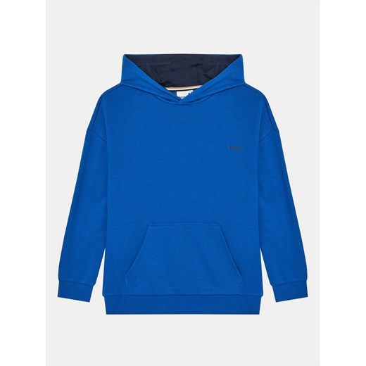 Boss Bluza J50714 S Niebieski Loose Fit 8Y MODIVO