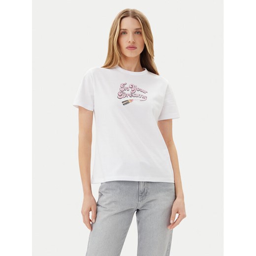 BOSS T-Shirt Damacia_5 50540237 Biały Regular Fit ze sklepu MODIVO w kategorii Bluzki damskie - zdjęcie 183660242