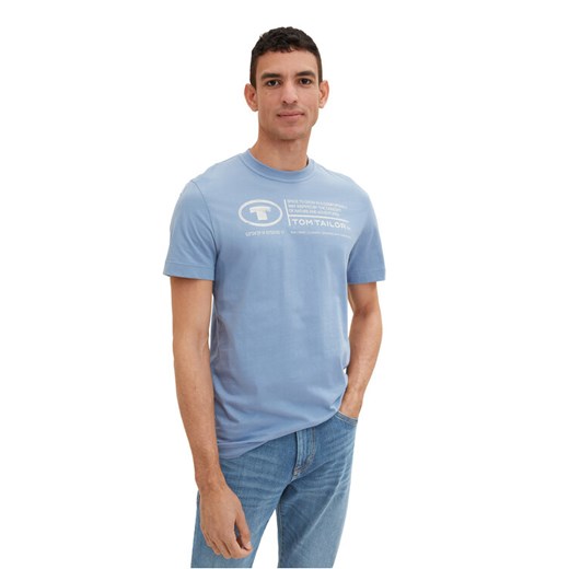 Tom Tailor T-Shirt 1035611 Błękitny Regular Fit ze sklepu MODIVO w kategorii T-shirty męskie - zdjęcie 183660243