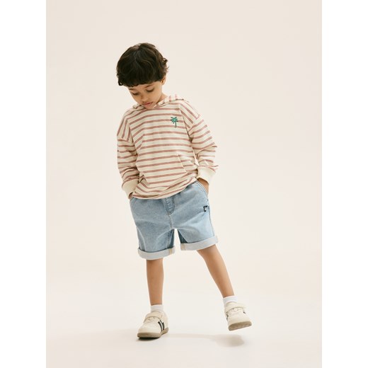 Reserved - Longsleeve w paski - złamana biel Reserved 80 (9-12 m.) Reserved