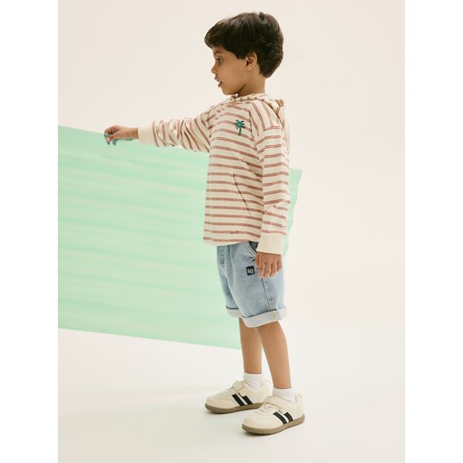 Reserved - Longsleeve w paski - złamana biel Reserved 5-2 lata) Reserved