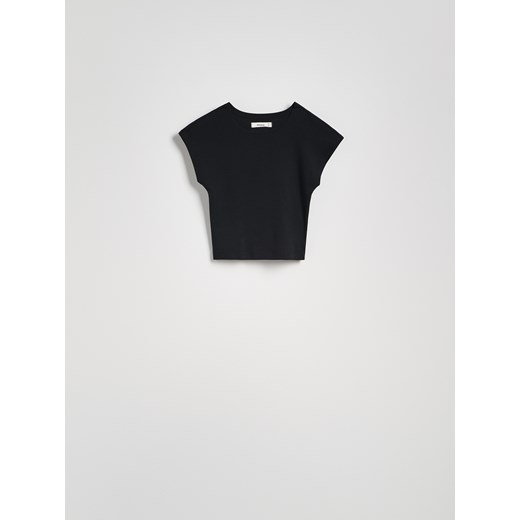 Reserved - T-shirt z modalem - czarny Reserved S Reserved
