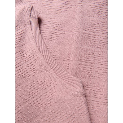 Reserved - Strukturalny t-shirt comfort fit - jasnofioletowy Reserved M Reserved