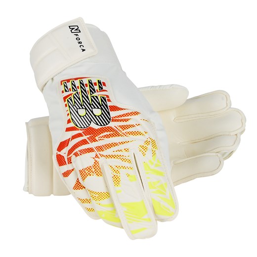 Rękawice bramkarskie juniorskie New Balance GK23311JWFH – białe ze sklepu New Balance Poland w kategorii Rękawiczki dziecięce - zdjęcie 183663643