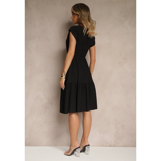 Sukienka Renee midi casual z krótkim rękawem