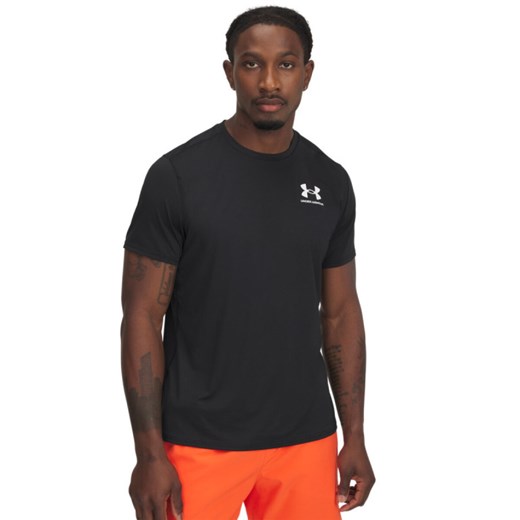 Męska koszulka treningowa Under Armour UA Heatgear Fitted SS - czarna ze sklepu Sportstylestory.com w kategorii T-shirty męskie - zdjęcie 183666160