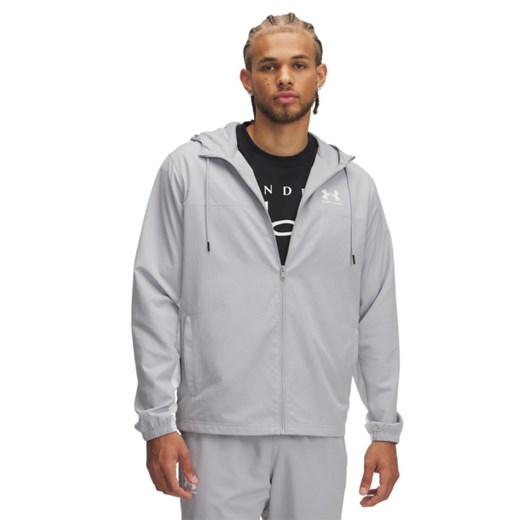 Męska kurtka wiatrówka Under Armour UA Rival Woven - szara Under Armour XS okazja Sportstylestory.com