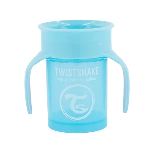 Twistshake Kubek &quot;360&quot; w kolorze niebieskim do nauki picia - 230 ml ze sklepu Limango Polska w kategorii Kubki - zdjęcie 183666423