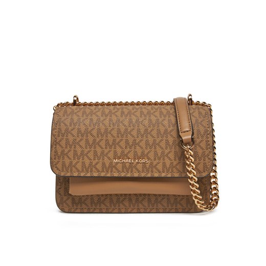 Torebka MICHAEL Michael Kors Claire 32R5GC7C1V Brązowy ze sklepu eobuwie.pl w kategorii Kopertówki - zdjęcie 183668140