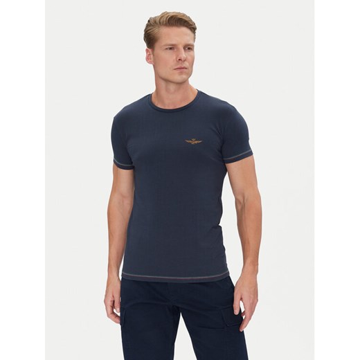 Aeronautica Militare T-Shirt AM1UTI003 Granatowy Regular Fit ze sklepu MODIVO w kategorii T-shirty męskie - zdjęcie 183669410