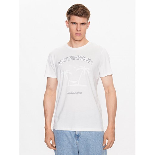 Jack&Jones T-Shirt Summer 12222921 Biały Regular Fit ze sklepu MODIVO w kategorii T-shirty męskie - zdjęcie 183669631
