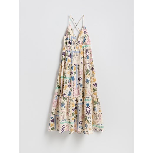 Reserved - Wzorzysta sukienka maxi - wielobarwny ze sklepu Reserved w kategorii Sukienki - zdjęcie 183671244