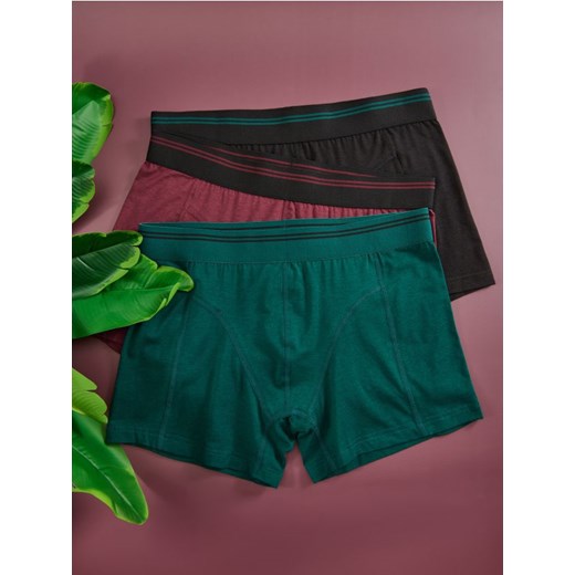 Sinsay - Bokserki Classic 3 pack - czarny Sinsay S Sinsay