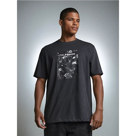 Sinsay - Koszulka - szary ze sklepu Sinsay w kategorii T-shirty męskie - zdjęcie 183672224