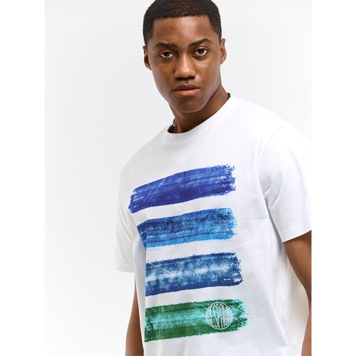 T-shirt męski Gate z bawełny