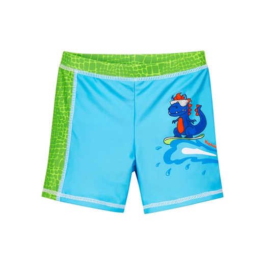 Playshoes Kąpielówki &quot;Dino&quot; w kolorze zielono-turkusowym Playshoes 98/104 promocja Limango Polska