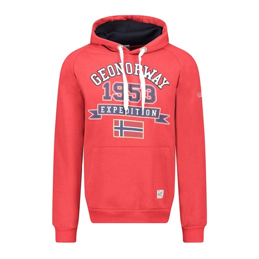 Geographical Norway Bluza &quot;Gollegio&quot; w kolorze czerwonym ze sklepu Limango Polska w kategorii Bluzy męskie - zdjęcie 183673712