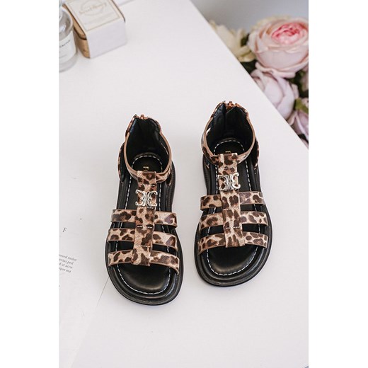 Rock &amp; Joy Sandały w kolorze beżowo-brązowym Rock & Joy 34 wyprzedaż Limango Polska