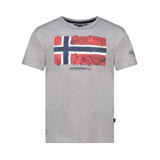 Geographical Norway Koszulka &quot;Jpalm&quot; w kolorze szarym ze sklepu Limango Polska w kategorii T-shirty męskie - zdjęcie 183675660