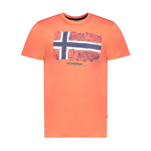 Geographical Norway Koszulka &quot;Jpalm&quot; w kolorze pomarańczowym ze sklepu Limango Polska w kategorii T-shirty męskie - zdjęcie 183675664
