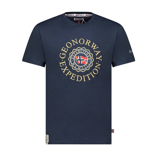 Geographical Norway Koszulka &quot;Joe&quot; w kolorze granatowym ze sklepu Limango Polska w kategorii T-shirty męskie - zdjęcie 183675712